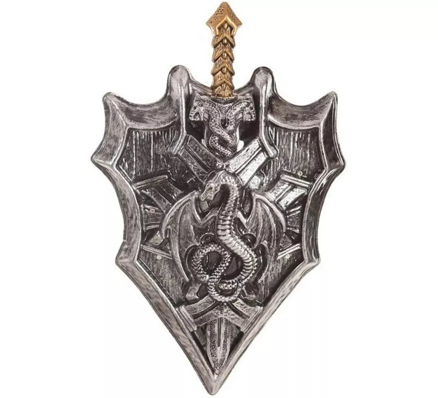 Translation missing: es.Escudo y Espada con Dragón de 32x63 cm