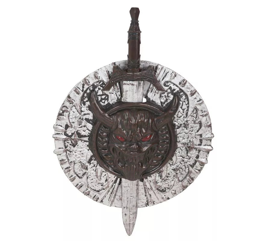 Translation missing: es.Escudo y Espada Guerrero Maligno de 53X74 cm