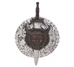 Escudo y Espada Guerrero Maligno de 53X74 cm