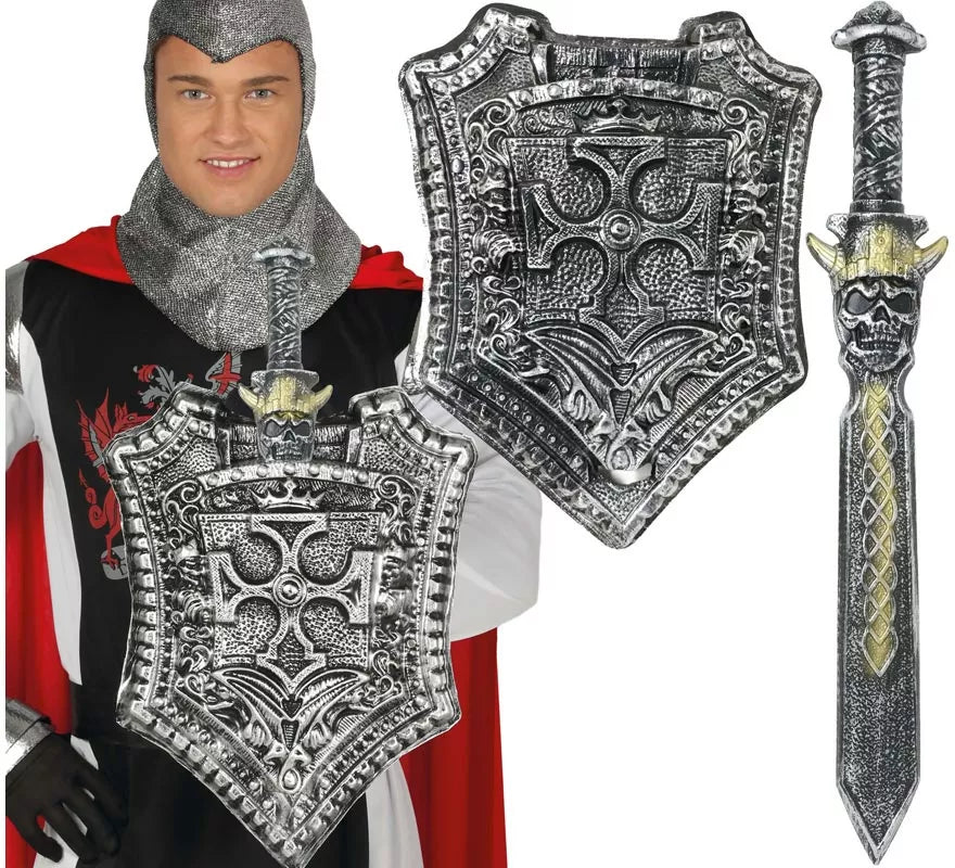 Translation missing: es.Escudo y Espada medieval de 48 y 59 cm
