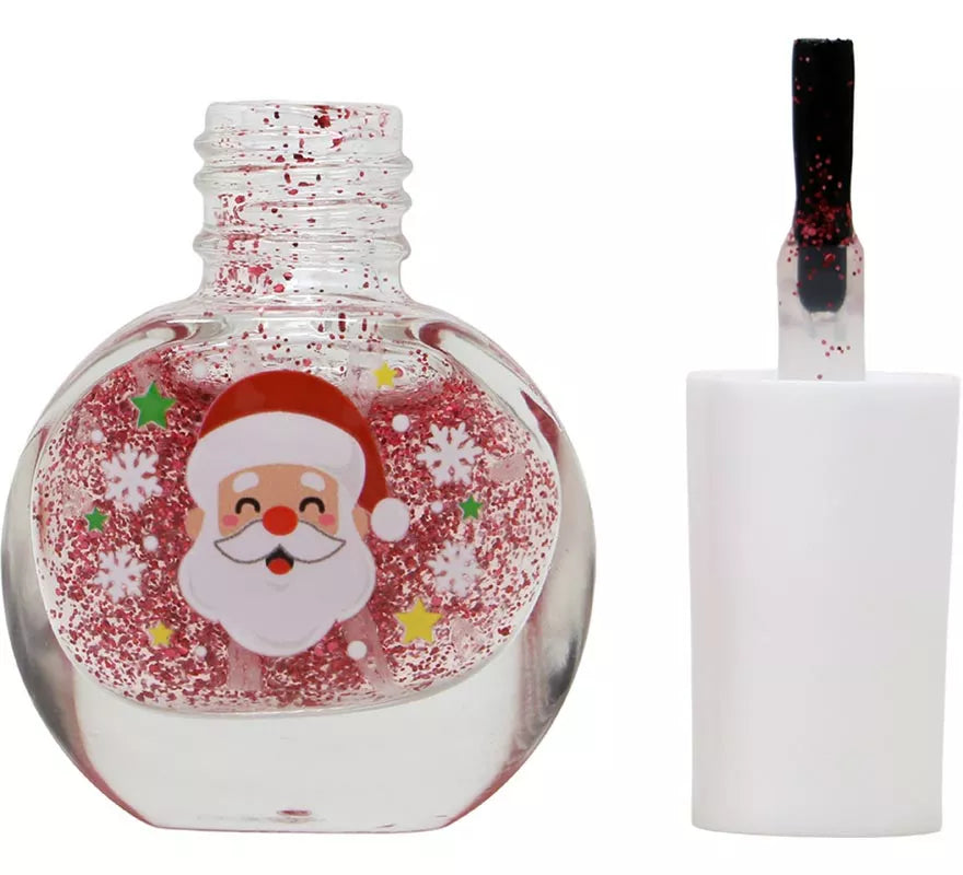 Translation missing: es.Esmalte de Uñas con Purpurina y Pegatinas Navideñas