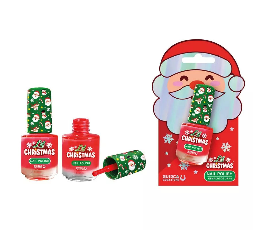 Translation missing: es.Esmalte de Uñas verde y Pegatinas Navideñas