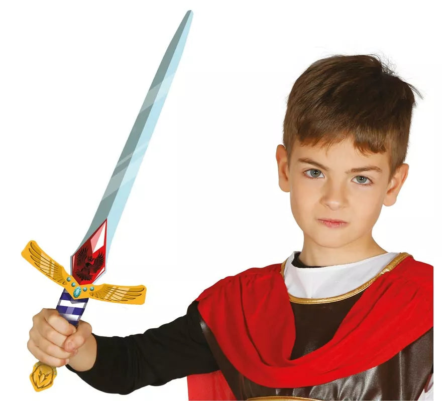 Translation missing: es.Espada de Gladiador piedra roja de Foam infantil