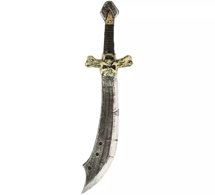 Translation missing: es.Espada de Pirata con Calavera de Foam de 69 cm