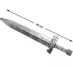Espada Medieval Plateada de 48 cm