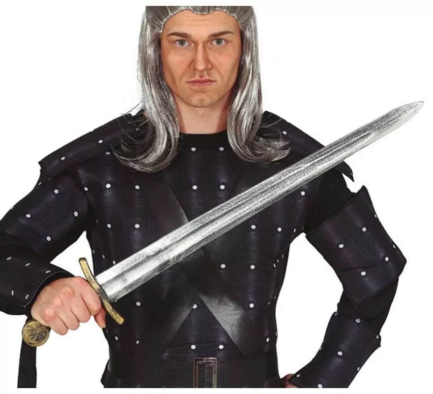 Espada Medieval Plateada de 75 cm