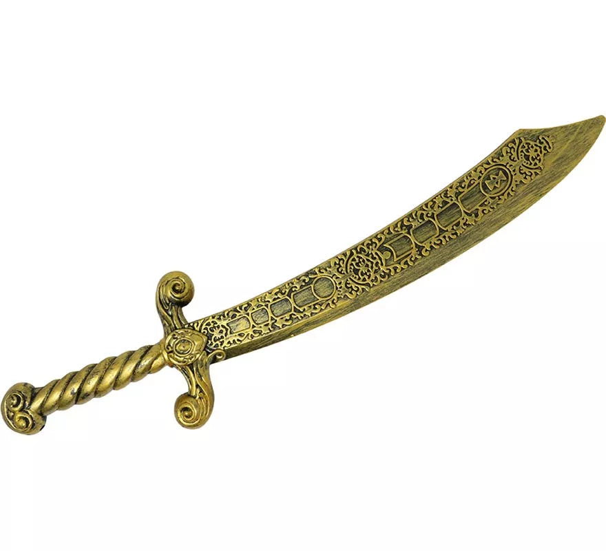 Translation missing: es.Espada Romana dorada de 55 cm de Plástico