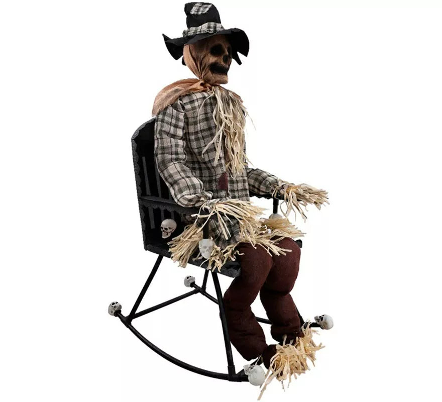 Espantapájaro en Mecedora con Sonido de 120 cm
