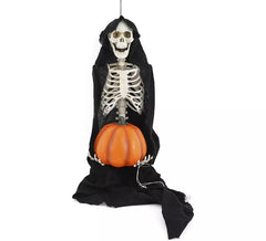 Esqueleto con Calabaza Luz y Sonido de 110 cm