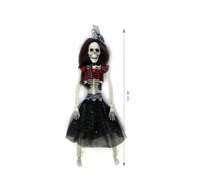 Translation missing: es.Esqueleto de Novia Catrina oscura de 40 cm