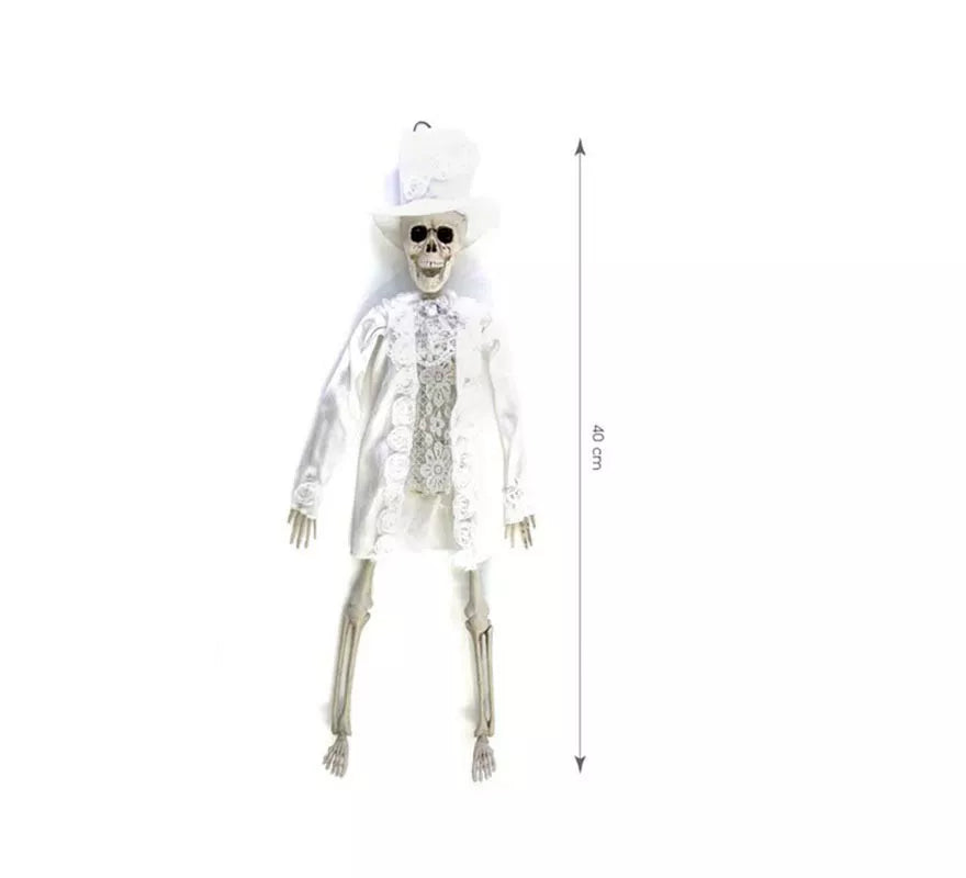 Translation missing: es.Esqueleto de Novio blanco de 40 cm