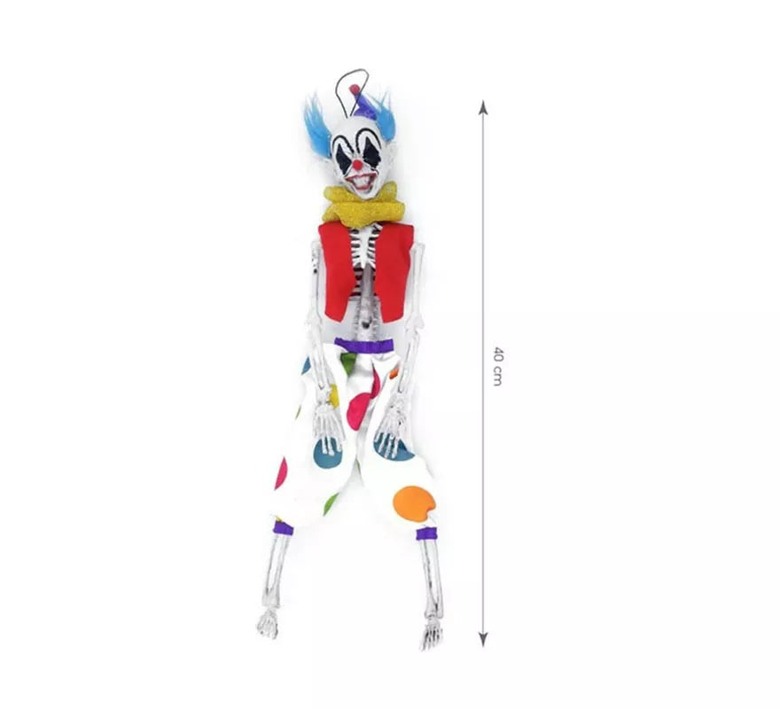 Translation missing: es.Esqueleto de Payaso multicolor de 40 cm