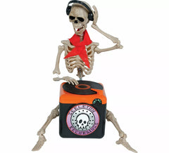 Esqueleto Dj con Luz, Sonido y Movimiento de 26x14 cm
