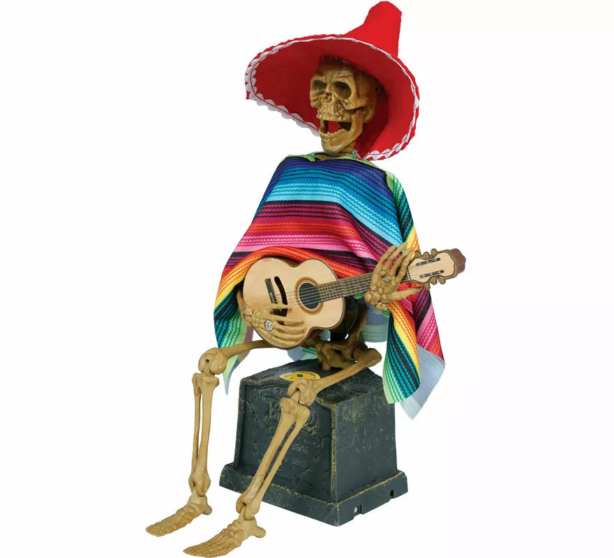 Translation missing: es.Esqueleto Mexicano con Luz, Sonido y Movimiento de 32x10 cm