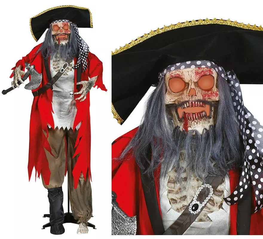 Translation missing: es.Esqueleto Pirata con Luz, Sonido y Movimiento 190 cm