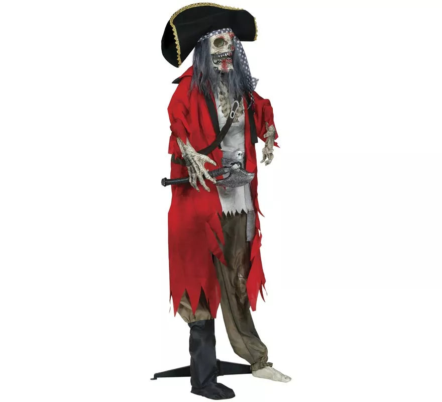 Translation missing: es.Esqueleto Pirata con Luz, Sonido y Movimiento 190 cm