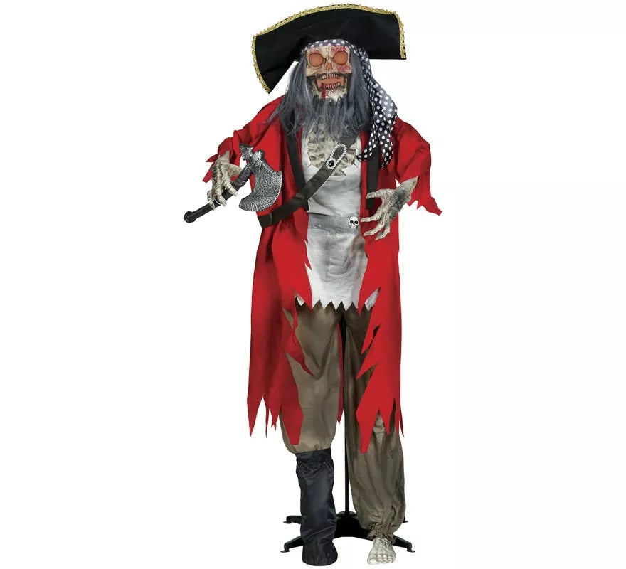 Translation missing: es.Esqueleto Pirata con Luz, Sonido y Movimiento 190 cm
