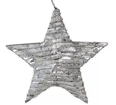 Estrella de 20 Led de Tela a Pilas de 30 cm