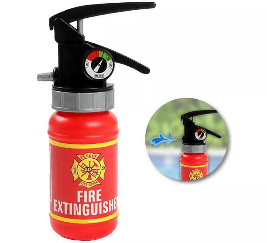 Translation missing: es.Extintor de Bombero lanza agua rojo pequeño 17 cm