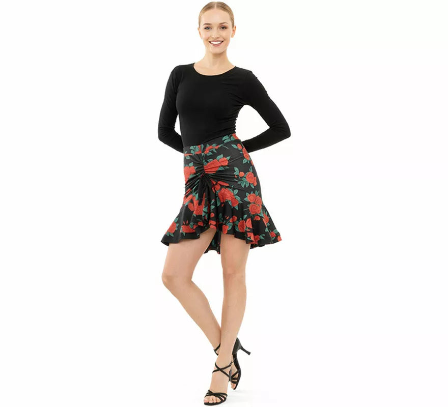 Translation missing: es.Falda Baile Asimétrica con estampado para mujer