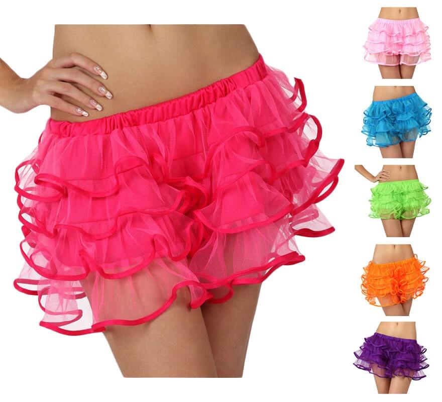 Translation missing: es.Falda con volantes para chicas talla S en varios colores