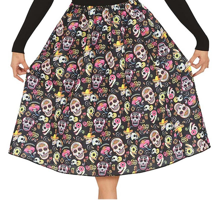 Translation missing: es.Falda de Catrina con calaveras