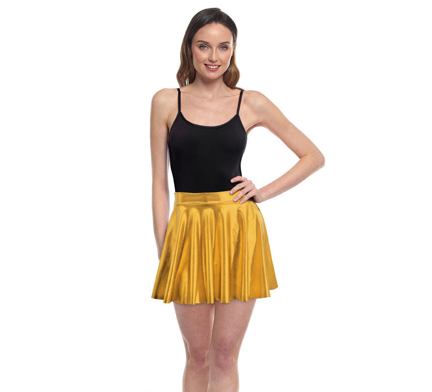 Translation missing: es.Falda de Vuelo dorada para mujer