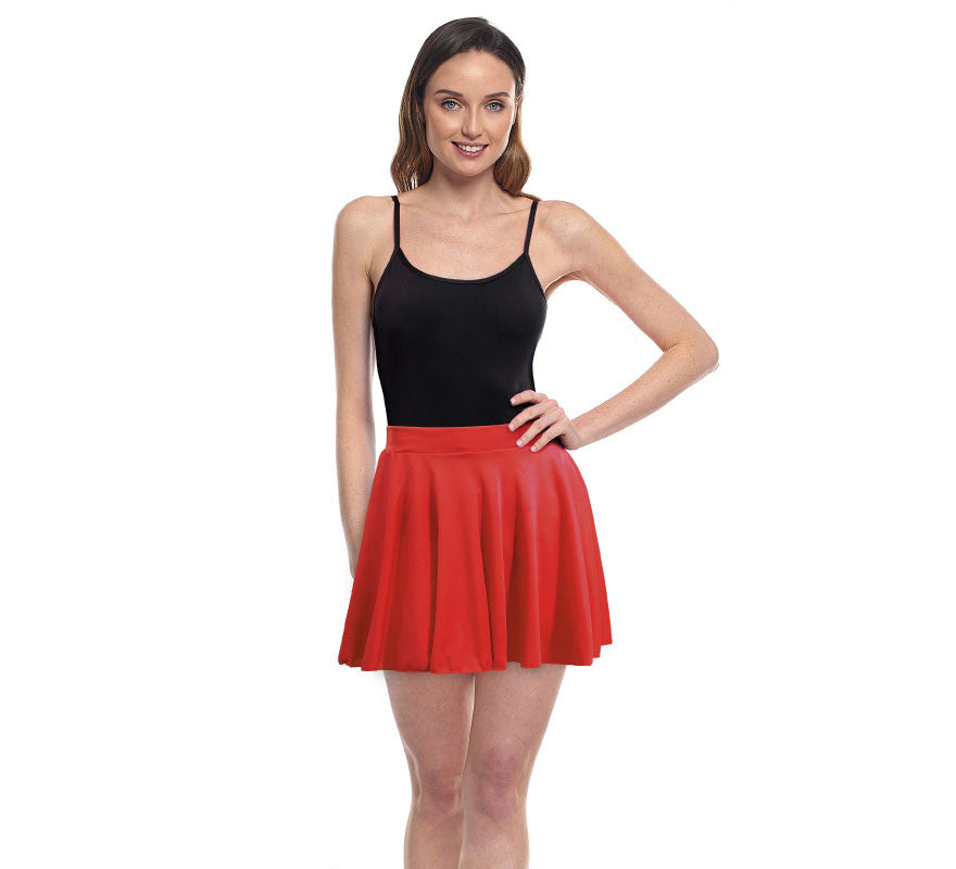 Translation missing: es.Falda de Vuelo rojo para mujer