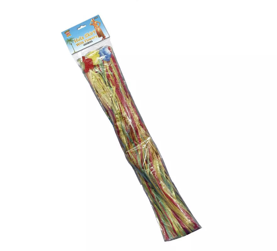 Translation missing: es.Falda Hawaiana Larga multicolor con flores 79cm
