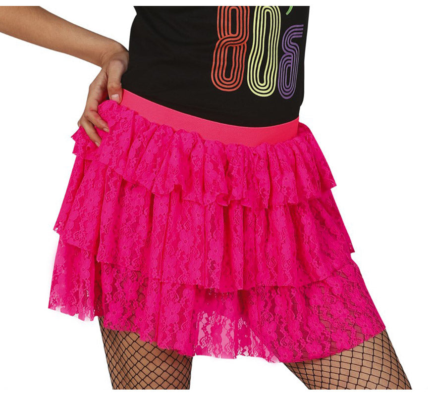 Translation missing: es.Falda de encaje en varios colores de los años 80