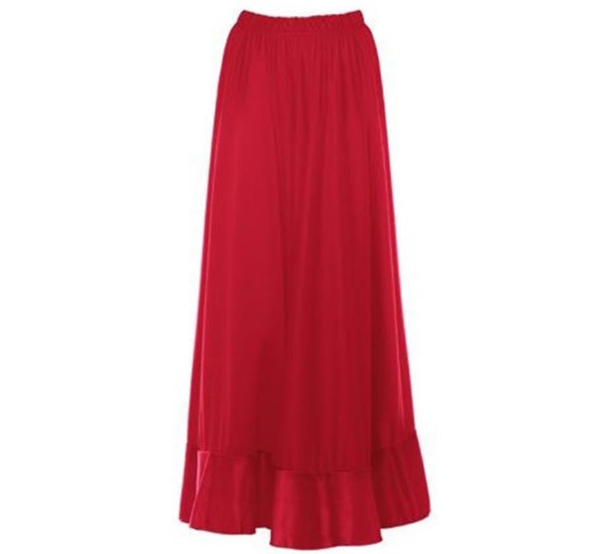 Translation missing: es.Falda Sevillana de Ensayo roja para niña