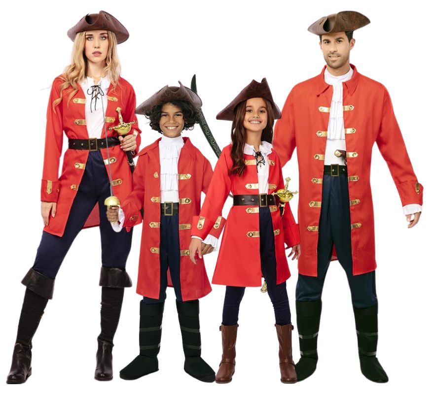 Translation missing: es.Familia de Capitán Pirata rojo con cinturón
