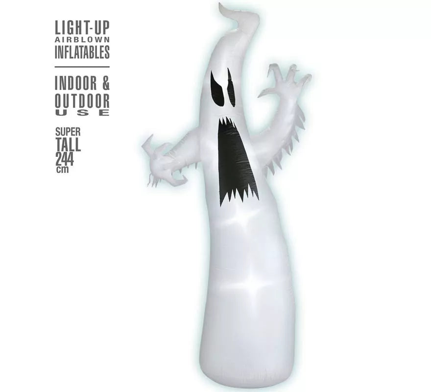 Translation missing: es.Fantasma Auto Hinchable de Halloween con Iluminación de 244 cm