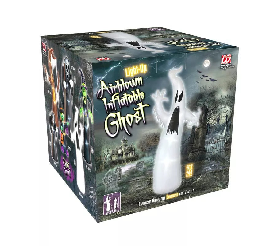 Translation missing: es.Fantasma Auto Hinchable de Halloween con Iluminación de 244 cm