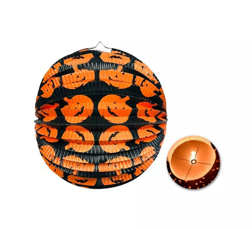 Translation missing: es.Farol Calabaza Calabazas felices con soporte de 22x25 cm