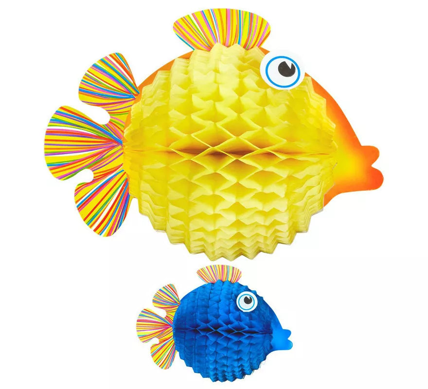 Translation missing: es.Farol de Pez Globo en forma de nido de abeja de 33 cm en colores surtidos