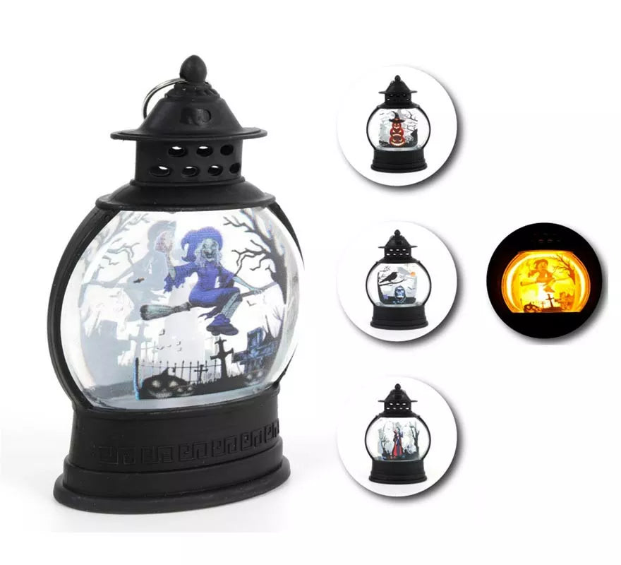 Translation missing: es.Farol Halloween en modelos surtidos con luz de 13x25 cm