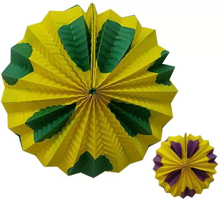 Translation missing: es.Farolillo amarillo con lunares grandes en varios colores