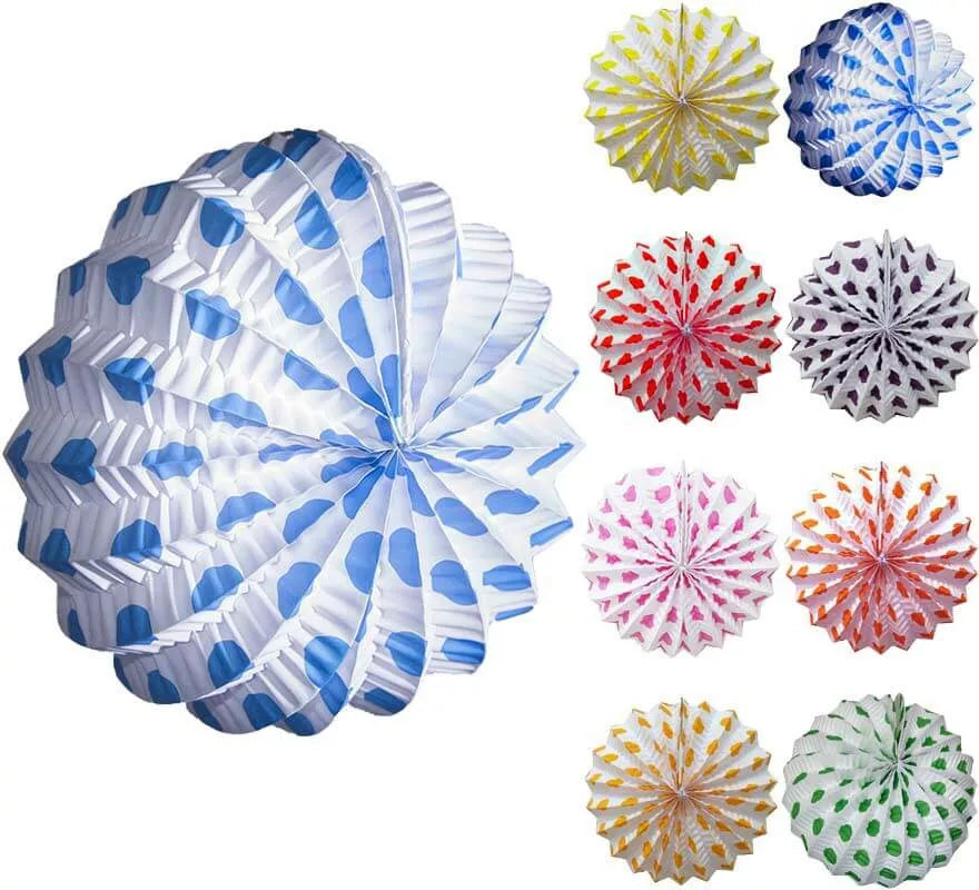 Translation missing: es.Farolillo blanco con lunares pequeños en varios colores