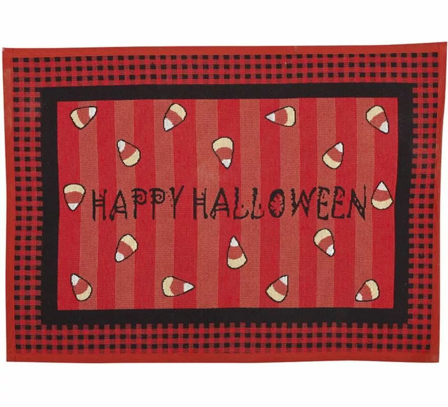 Translation missing: es.Felpudo Rojo Happy Halloween de 67x49 cm