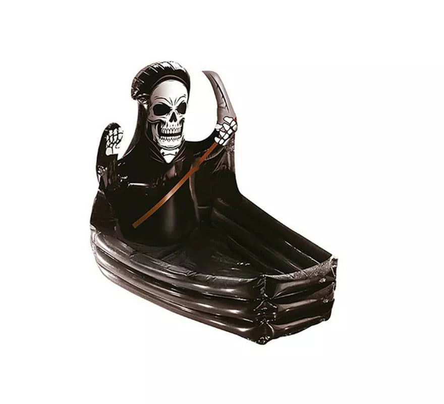 Translation missing: es.Féretro con Calavera Muerte en Nevera Hinchable de 100x35 cm
