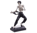 Figura de Esqueleto Artista Marcial de 17,3x8,8x30 cm