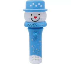 Figura de Muñeco de Nieve con varita y luz de 13 cm