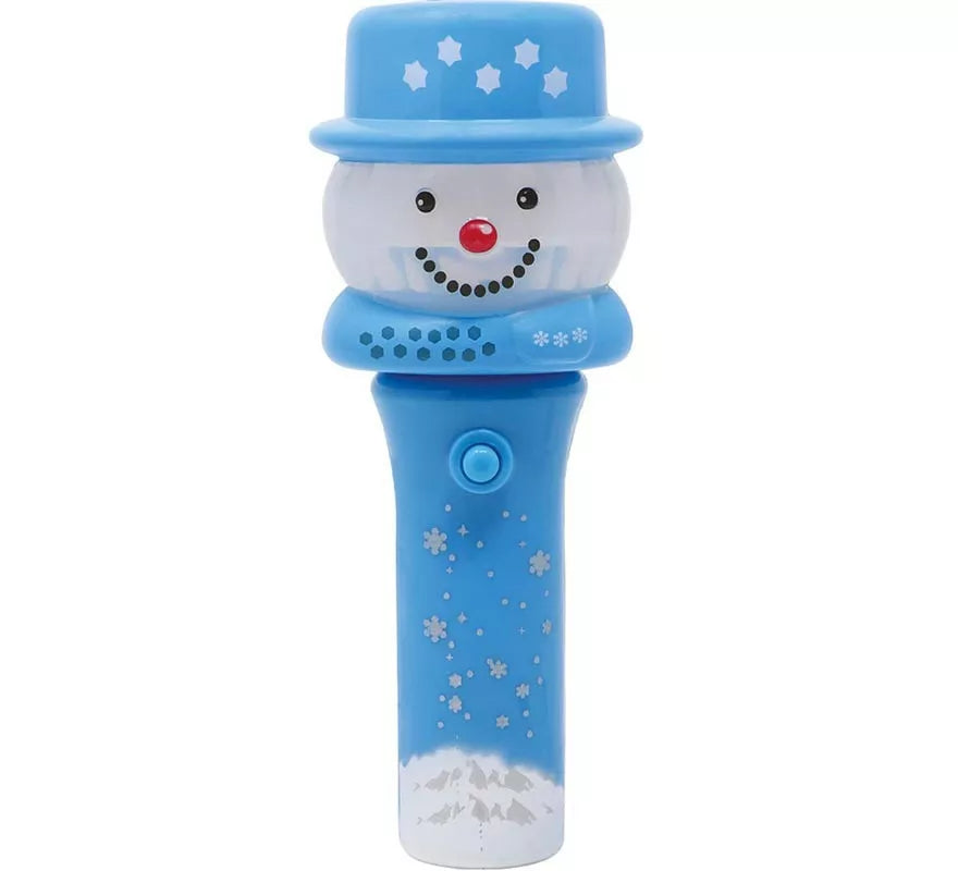 Translation missing: es.Figura de Muñeco de Nieve con varita y luz de 13 cm