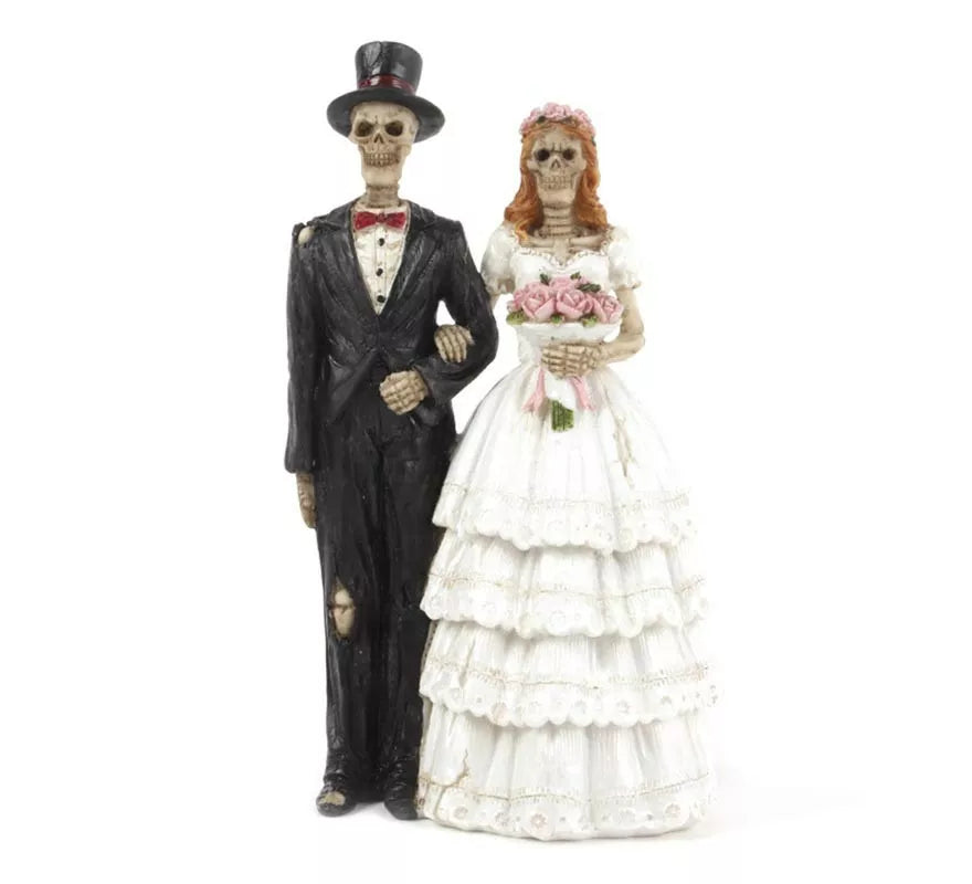 Translation missing: es.Figura de Novios Esqueleto de resina de 6x15,5x9 cm