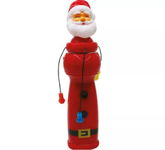Figura de Papá Noel con varita giratorias y luz de 22 cm