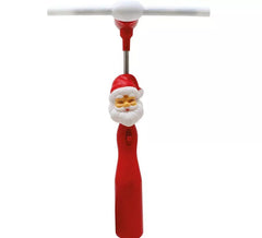 Figura de Papá Noel con varitas ventilador y leds de 32 cm