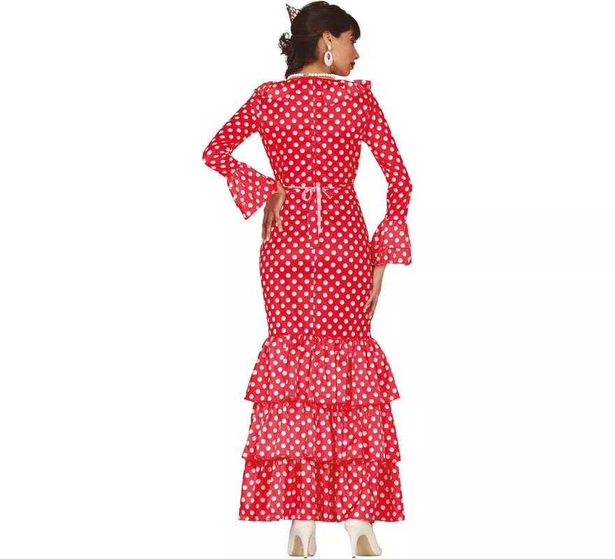 Translation missing: es.Flamenca Rojo con Lunares para mujer