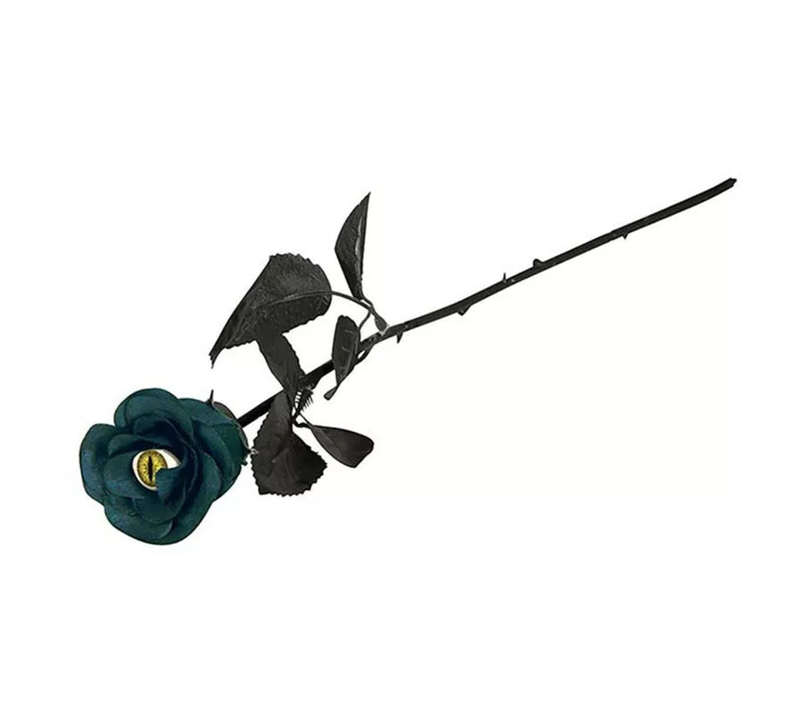 Translation missing: es.Flor azul y negra con Ojo de Gato de 42 cm