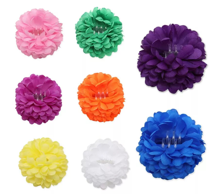 Translation missing: es.Flor con pinza para el cabello en varios colores de 11 cm
